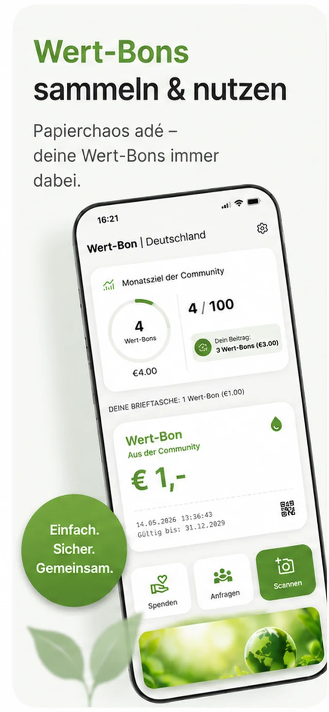 Wert-Bon – Wert-Bons sammeln und nutzen